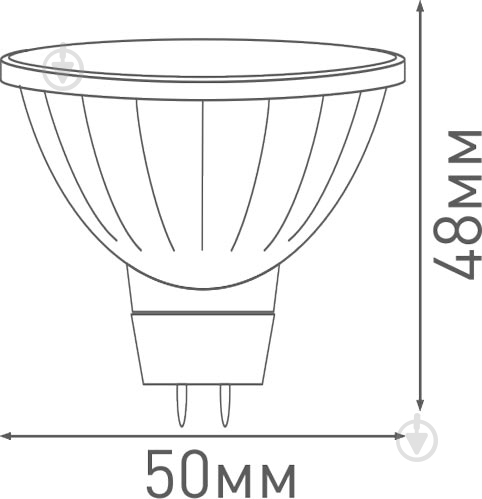 Лампа світлодіодна Maxus 3 Вт MR16 матова GU5.3 220 В 3000 К 1-LED-511 - фото 5