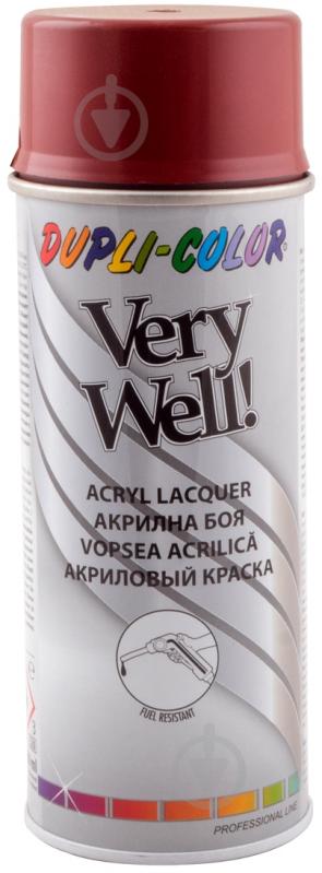 Эмаль аэрозольная Dupli-Color Very Well RAL 3009 оксид красный глянец 400 мл - фото 1