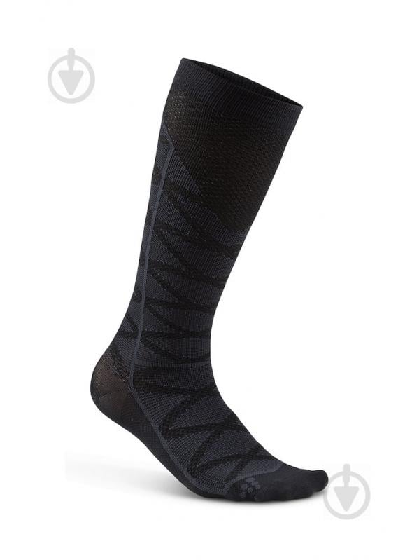 Шкарпетки Craft Compression Pattern Sock 1906063-999947 р.40-42 чорний - фото 1