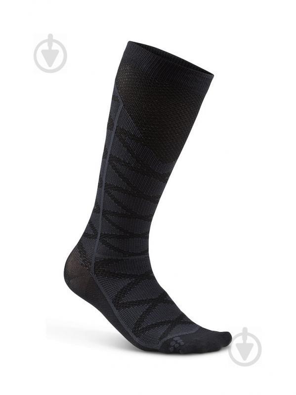 Шкарпетки Craft Compression Pattern Sock 1906063-999947 р.43-45 чорний - фото 1