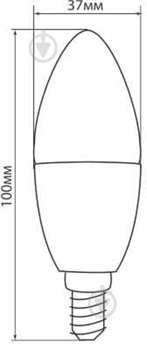 Лампа світлодіодна Feron Optima Ecoline LB-537 4 Вт C37 матова E14 220 В 2700 К LB-537 - фото 3