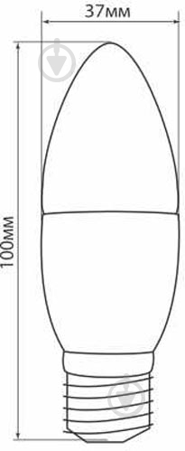 Лампа світлодіодна Feron Optima Ecoline LB-537 4 Вт C37 матова E27 220 В 2700 К LB-537 - фото 3