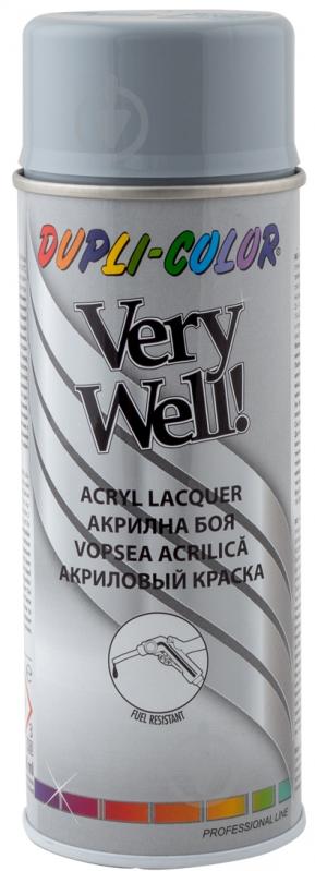 Эмаль аэрозольная Dupli-Color Very Well RAL 7001 серый глянец 400 мл - фото 1