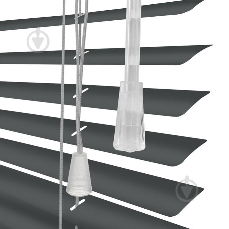 Жалюзі Rollotex алюмінієві горизонтальні з фіксацією 127х190 см антрацит матові - фото 4 Жалюзі Rollotex алюмінієві горизонтальні з фіксацією 127х190 см антрацит матові - фото 4