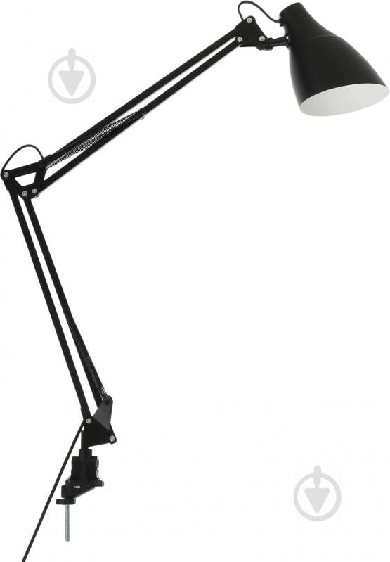 Настольная лампа офисная Accento lighting 1x40 Вт E27 черный HD2919 - фото 1