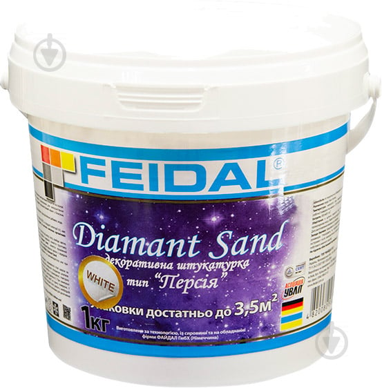 Декоративная штукатурка Feidal Diamant Sand Персия 1 кг белый - фото 1