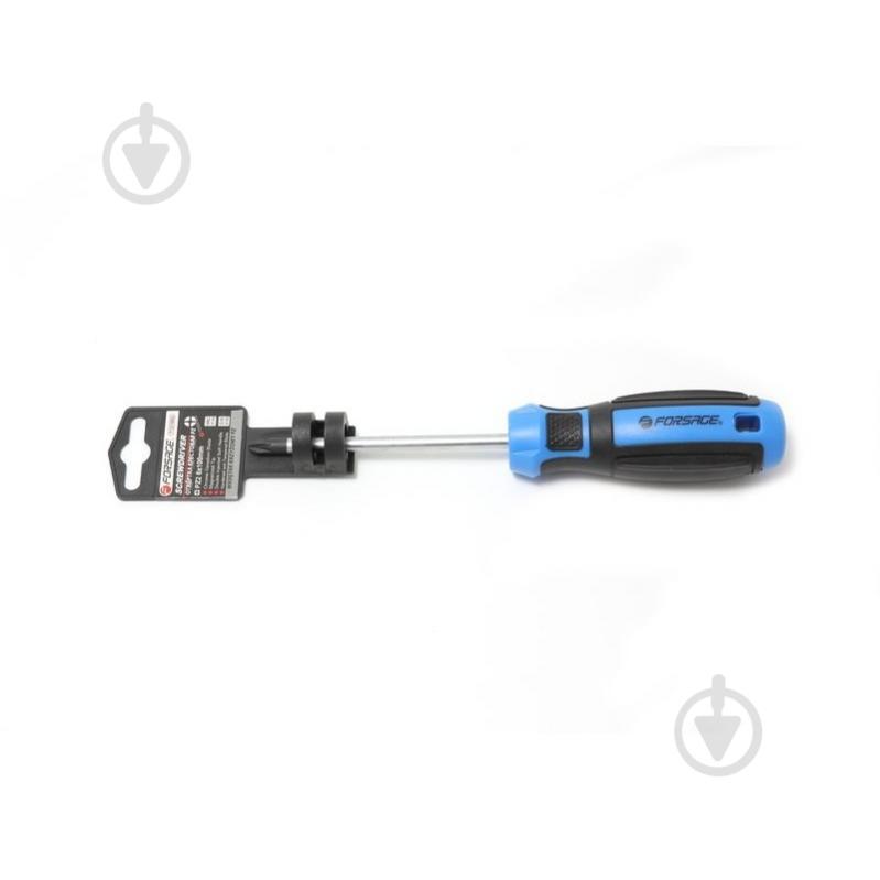 Отвертка Forsage крестовая магнитная PZ3х150 мм на пластиковом держателе F-7121503 - фото 1