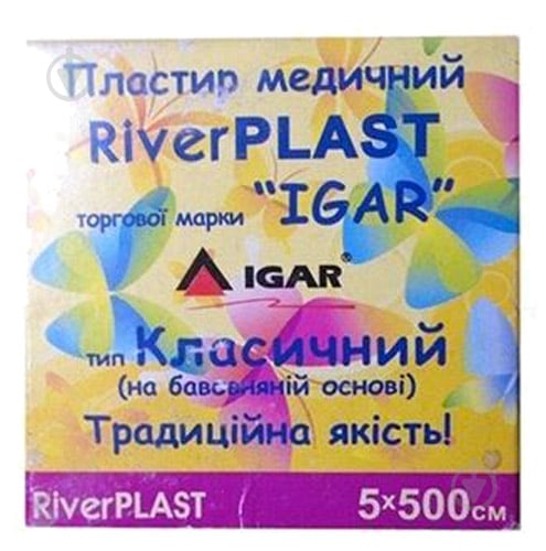 Пластир медичний IGAR Класичний на тканинній основі 5 см х 500 см нестерильні 1 шт. - фото 1