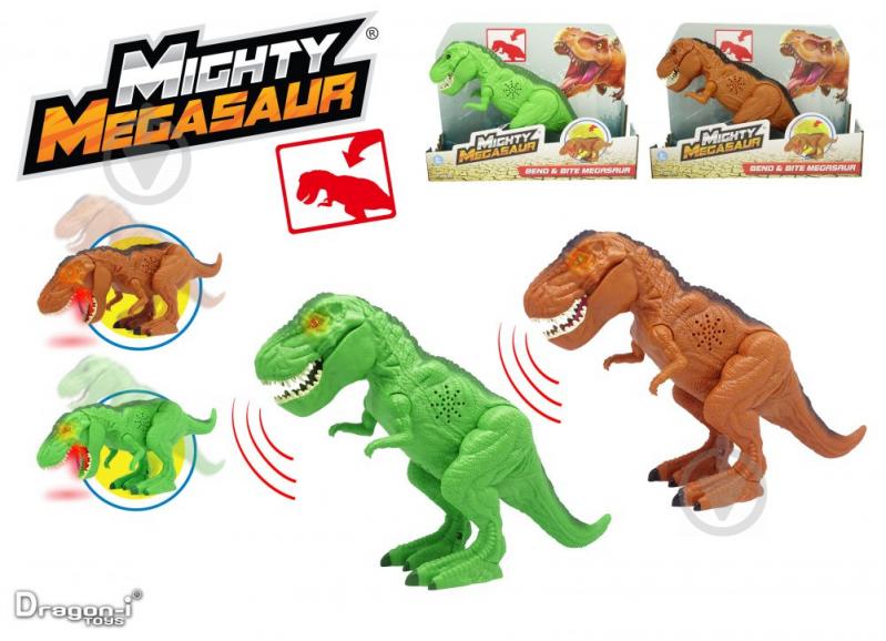 Игрушка Dragon-I Могучий Мегазавр. T-Rex рычащий и кусающий в ассортименте 80086 - фото 2