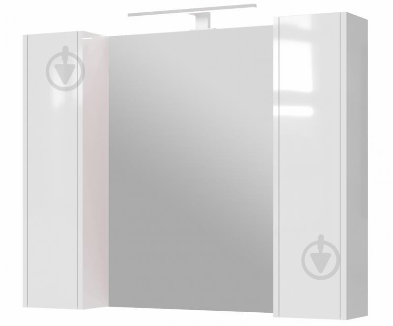 Зеркальный шкаф ЮВЕНТА Bronx - 100 белый - фото 1