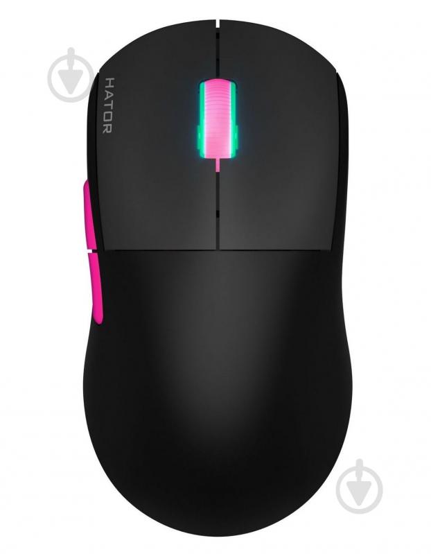 Мишка бездротова Hator Quasar 2 Ultra 4K Wireless black/pink (HTM570BP) - фото 2