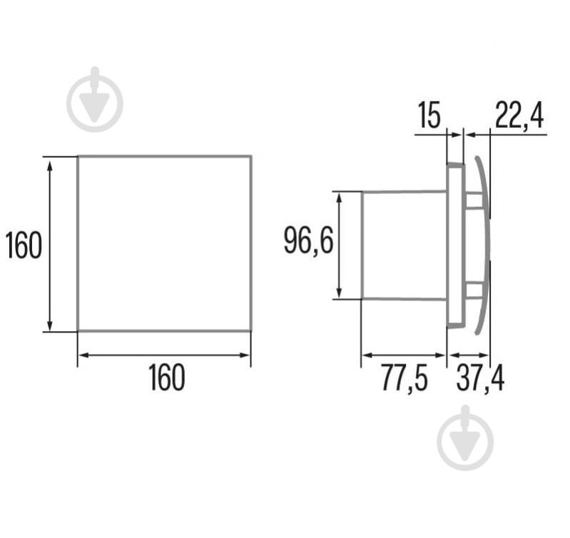 Вентилятор Cata UC-10 SILENTIS TIMER SILVER 01221100 - фото 6
