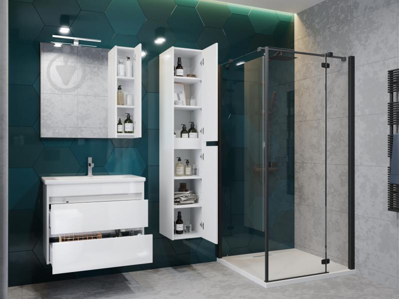 Зеркальный шкаф ЮВЕНТА Bronx - 65 белый - фото 5