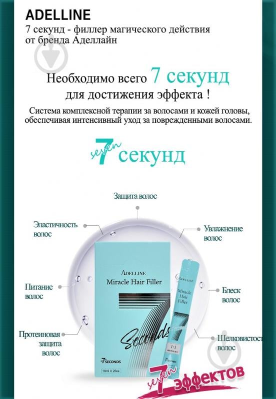 Филлер 7 Seconds Miracle Hair Filler (набор 10 шт.) 20 мл - фото 2