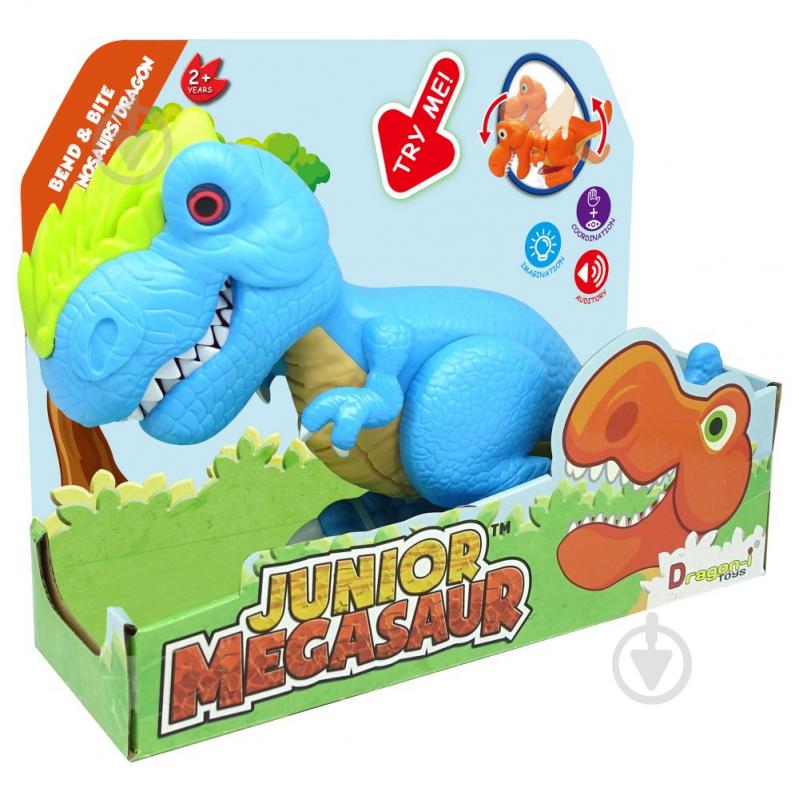 Игрушка Dragon-I Джуниор Мегазавр T-Rex рычащий и кусающий в ассортименте 80079 - фото 5