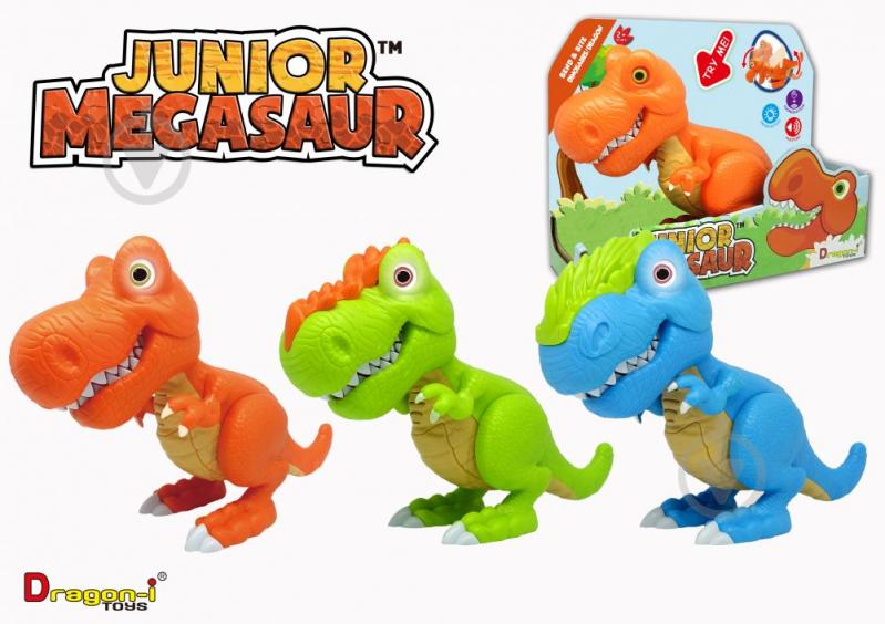 Игрушка Dragon-I Джуниор Мегазавр T-Rex рычащий и кусающий в ассортименте 80079 - фото 2