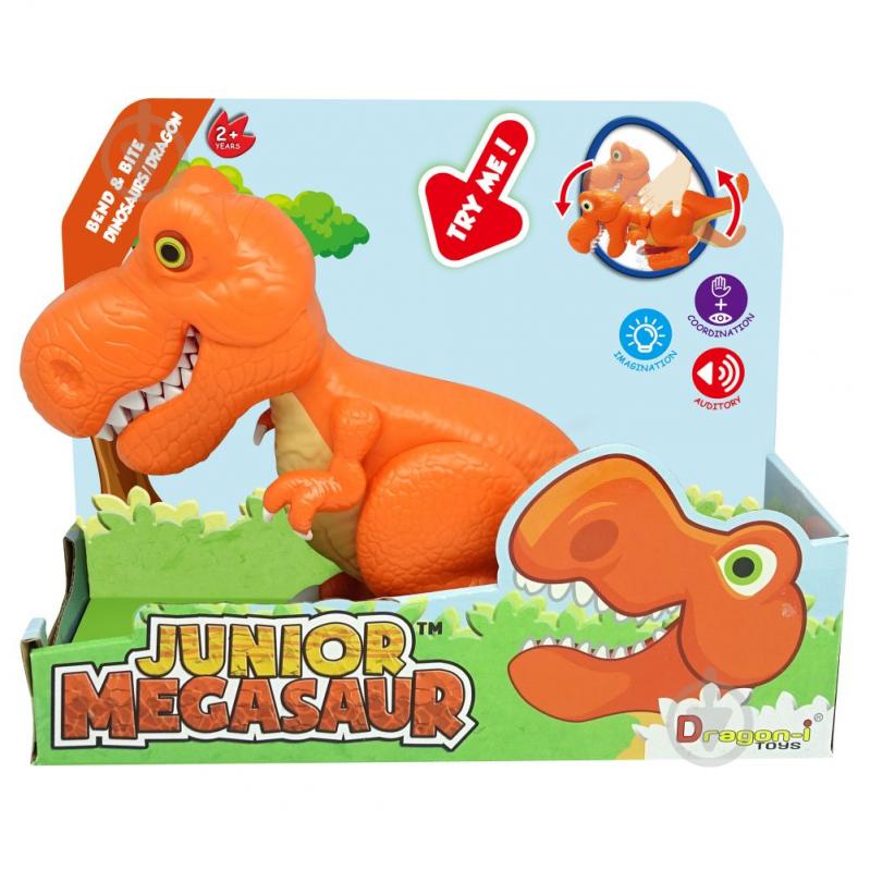 Игрушка Dragon-I Джуниор Мегазавр T-Rex рычащий и кусающий в ассортименте 80079 - фото 4