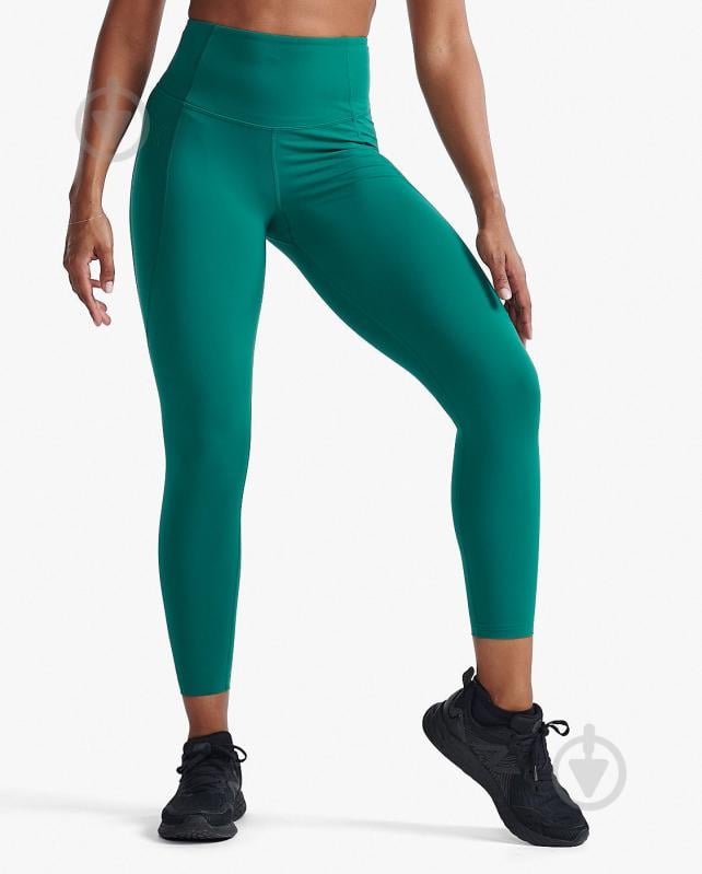 Лосины 2XU Form Hi-Rise Comp 7/8 Tight WA7303b_FGR/FGR р.XS зеленый - фото 1