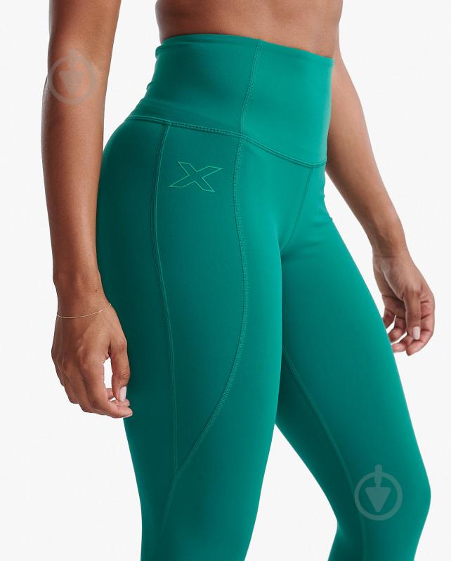 Лосины 2XU Form Hi-Rise Comp 7/8 Tight WA7303b_FGR/FGR р.XS зеленый - фото 7