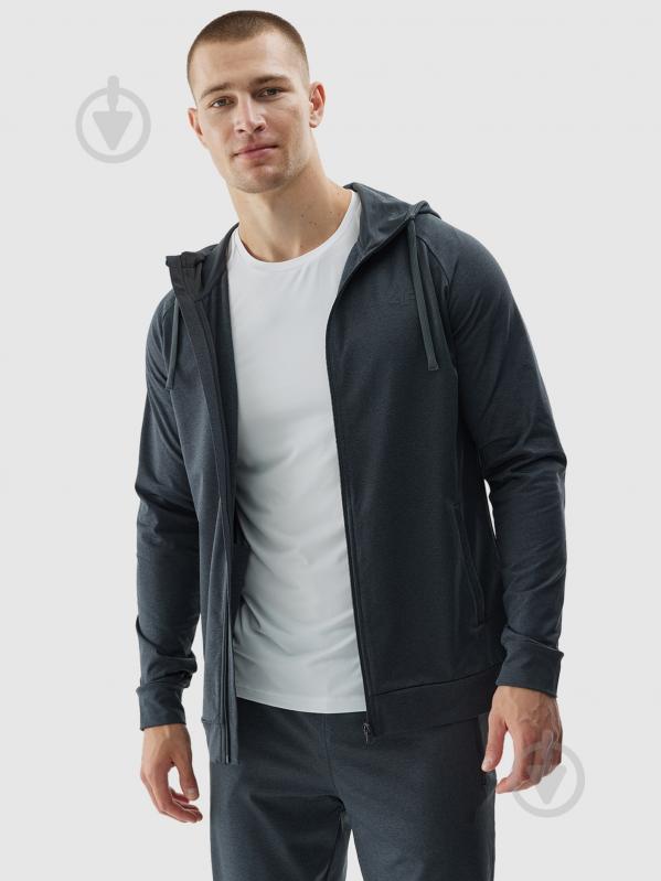 Джемпер 4F SWEATSHIRT FNK M403 4FWAW24TFSWM403-22M р.M сірий - фото 3