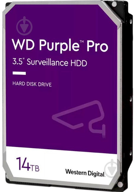 Жорсткий диск WD Pro 14 ТБ 3,5" SATA (WD142PURP) purple - фото 1