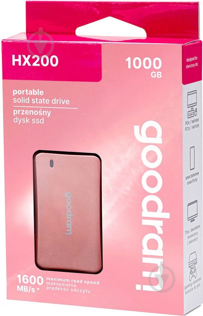 SSD-накопитель Goodram 1000GB 2,5" USB Type-C (SSDPR-HX200-1K0-RG) - фото 3