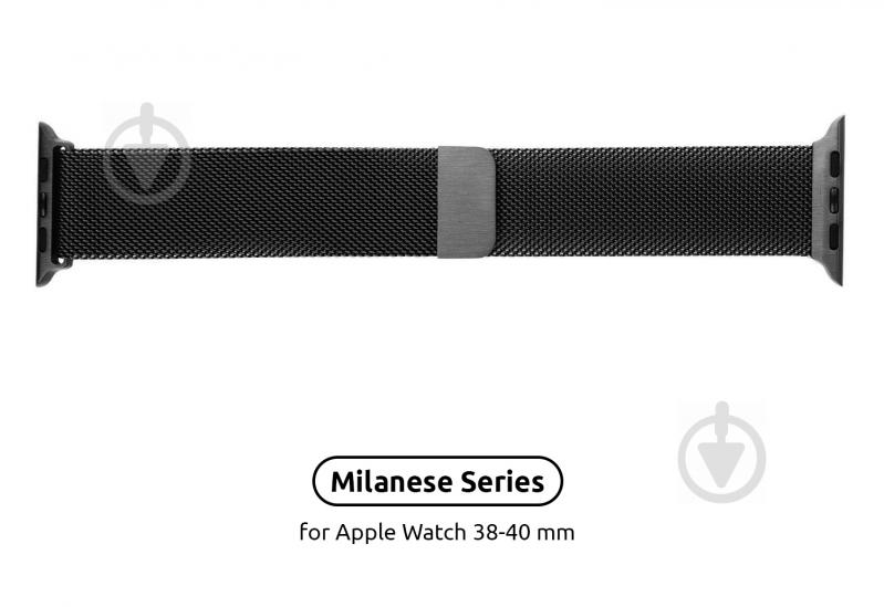 Ремешок Armorstandart Milanese Loop Band для Apple Watch All Series 38-40 мм grey ARM54386 - фото 2