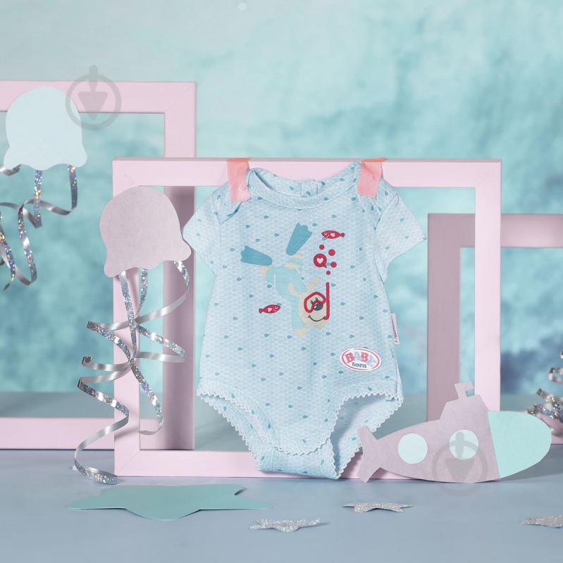 Одяг для ляльки Zapf Baby Born_Боді S2 блакитне 830130-2 - фото 5