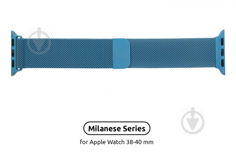 Ремешок Armorstandart Milanese Loop для Apple Watch All Series 38-40 mm Porcelian blue ARM55257 - фото 2