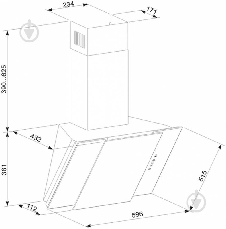 Вытяжка Eleyus Vesta A 1000 60 S BG - фото 5