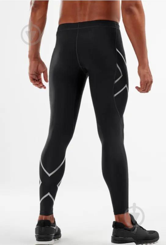 Лосины 2XU Core Compression Tights 7/8 MA3849b_BLK/SIL р.S черный - фото 2