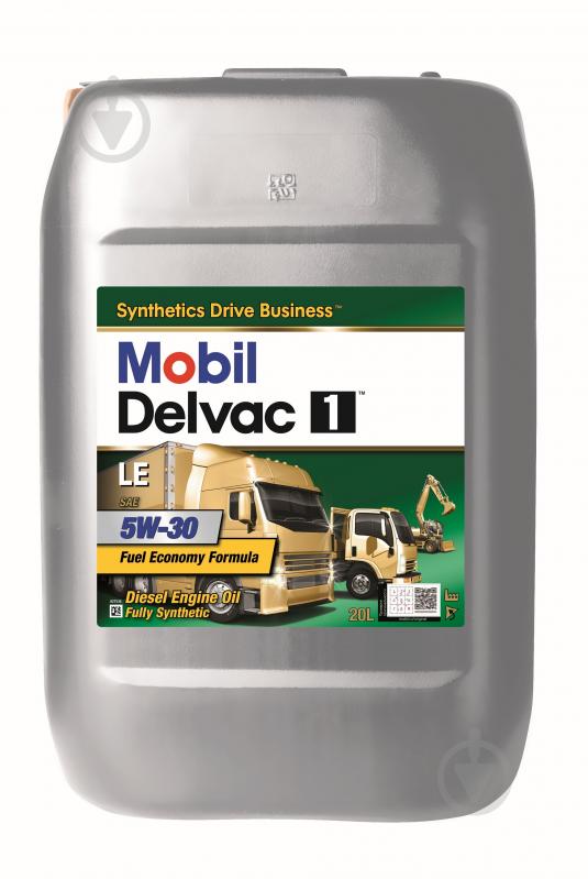 Моторне мастило Mobil DELVAC 1 LE 5W30+ MOBILITH SHC 220 (0,38 кг) 5W-30 20 л - фото 1