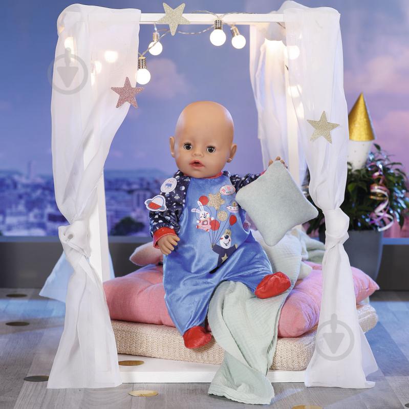 Одяг для ляльки Zapf Baby Born_Святковий комбінезон синій 831090-2 - фото 5