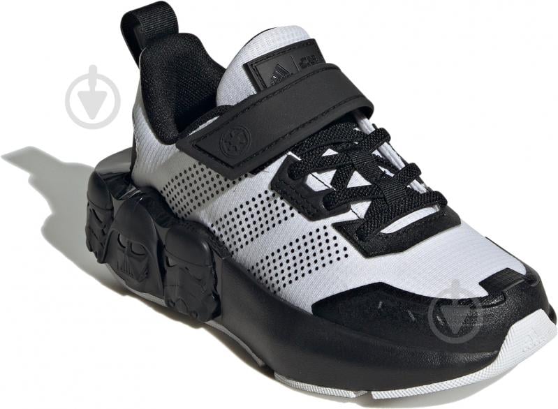 Кросівки для хлопчиків демісезонні Adidas STAR WARS RUNNER EL ID0378 р.36 2/3 білі із чорним - фото 3