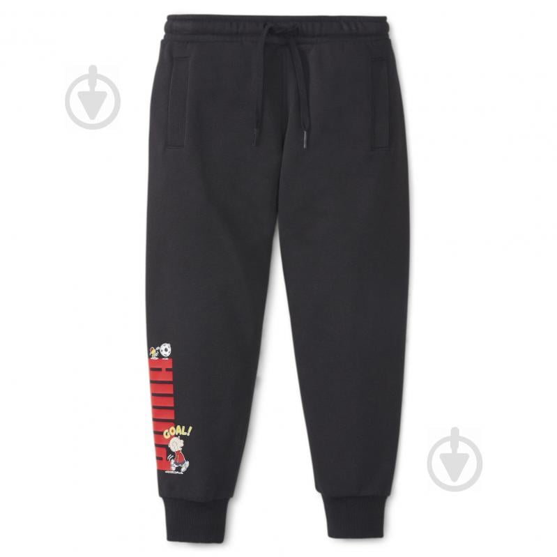 Штани Puma x PEANUTS Sweatpants 58936701 р. 128 чорний - фото 1