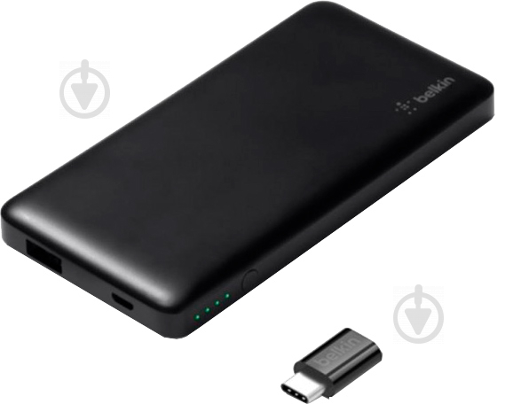 Повербанк Belkin Pocket Power 5K with USB-C adapter 5000 mAh black (F7U019BTBLKBE) - фото 2