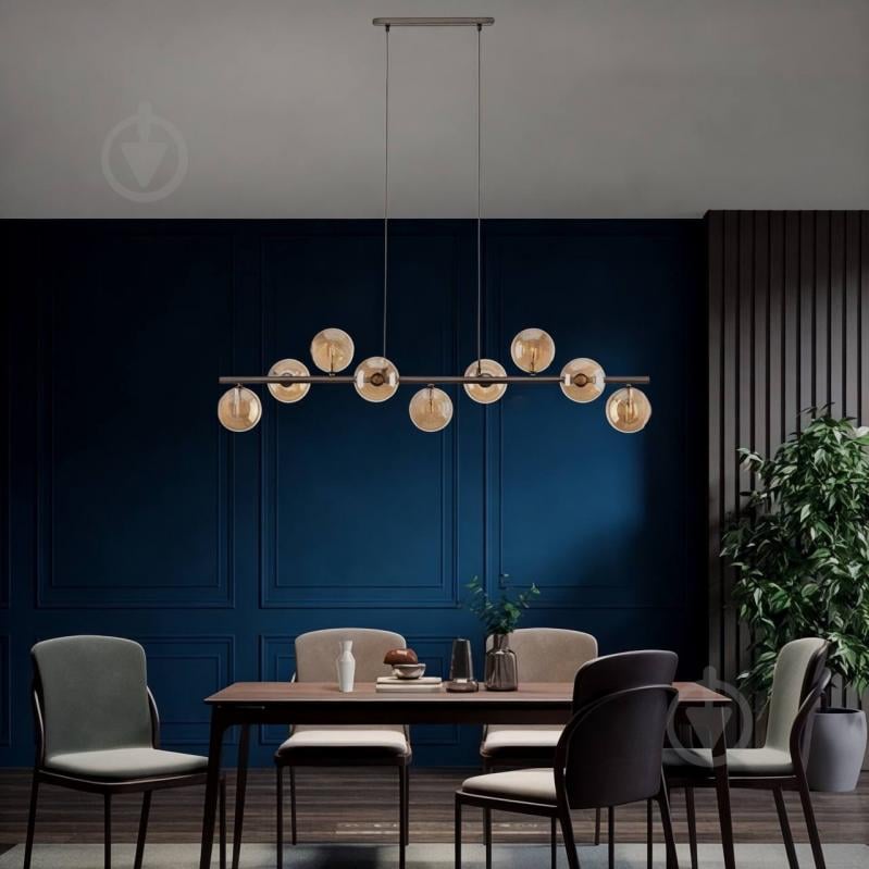 Люстра подвесная TK Lighting Estera 9PL 9xG9 янтарный - фото 3