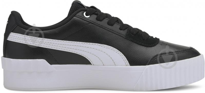 Кроссовки женские зимние Puma Carina Lift 37303106 р.38,5 черно-белые - фото 1