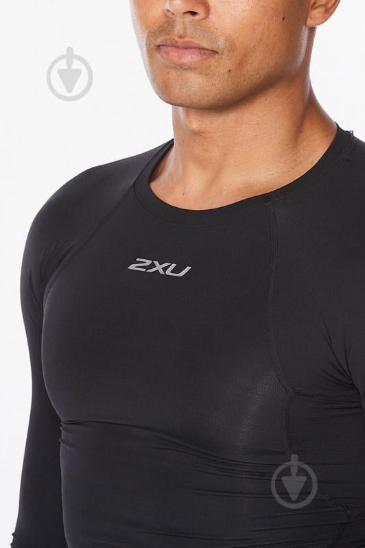 Футболка 2XU Core Compression Long Sleeve MA6398a_BLK/SIL р.M черный - фото 4