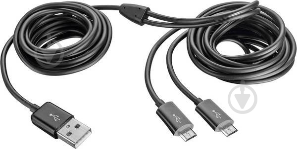Кабель Trust 3,5 м черный (20432) Duo Charge Cable - фото 1 Кабель Trust 3,5 м черный (20432) Duo Charge Cable - фото 1