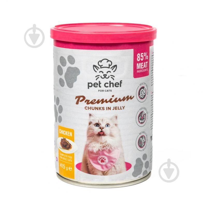Консерва для котов Pet Chef с курицей 415 г - фото 1