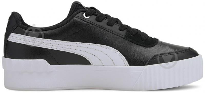 Кроссовки женские зимние Puma Carina Lift 37303106 р.40,5 черно-белые - фото 1