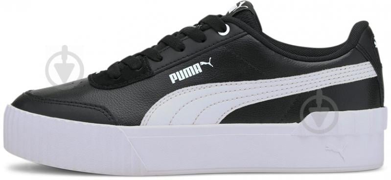 Кроссовки женские зимние Puma Carina Lift 37303106 р.40,5 черно-белые - фото 2