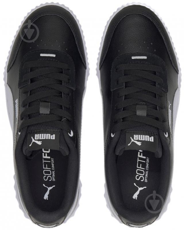 Кроссовки женские зимние Puma Carina Lift 37303106 р.40,5 черно-белые - фото 4