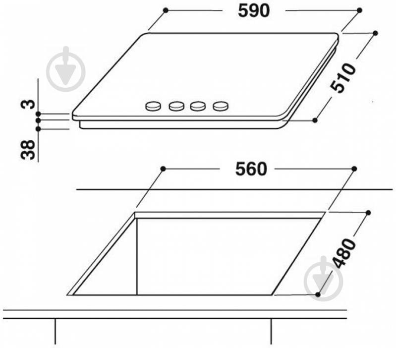 Варочная поверхность газовая Whirlpool AKT 617 IX - фото 2