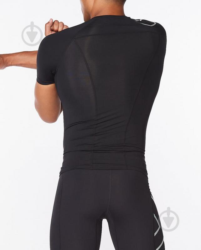 Футболка 2XU Core Compression Short Sleeve MA6399a_BLK/SIL р.L чорний - фото 3