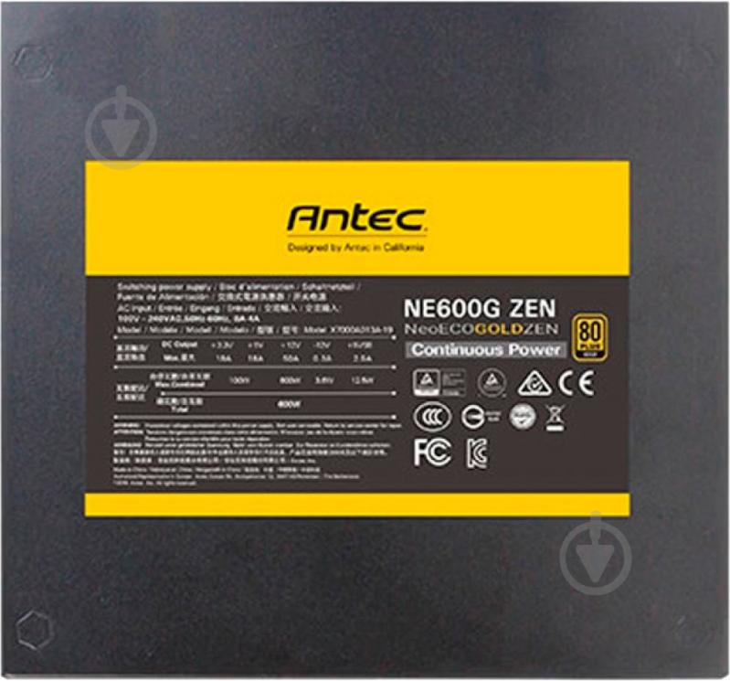 Блок живлення Antec NE600G Zen 0-761345-11682-4 600 Вт - фото 8