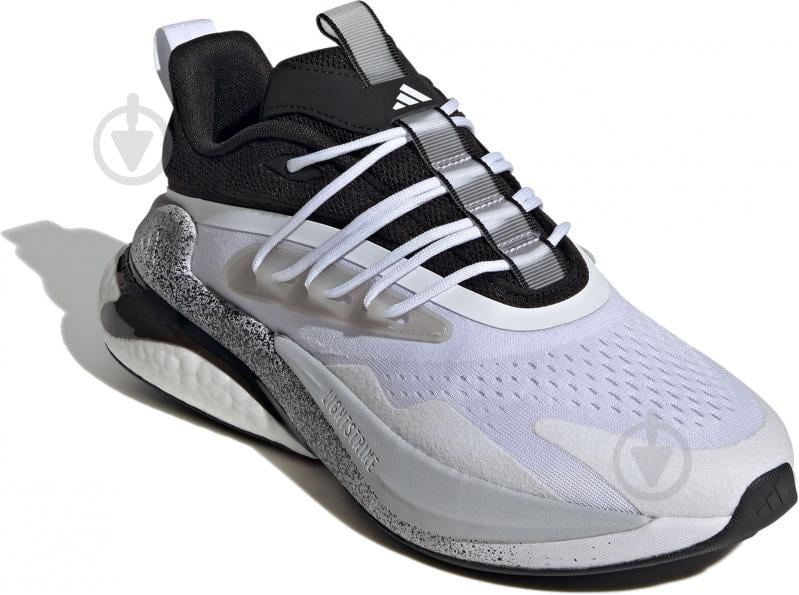 Кросівки чоловічі демісезонні Adidas ALPHABOOST V2 IE9157 р.40 2/3 білі із чорним - фото 3