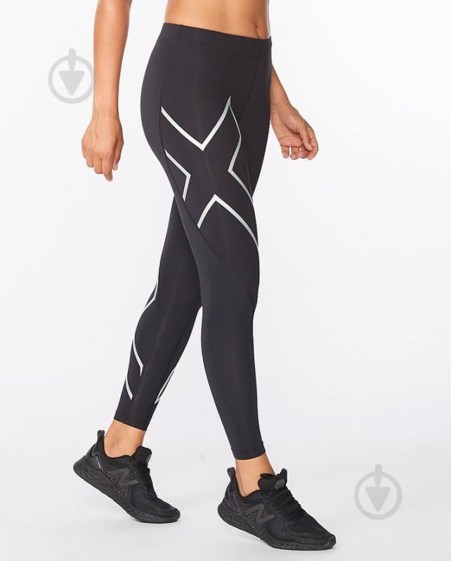 Лосини 2XU Core Compression Tights WA4173b_BLK/SIL р.S чорний - фото 4