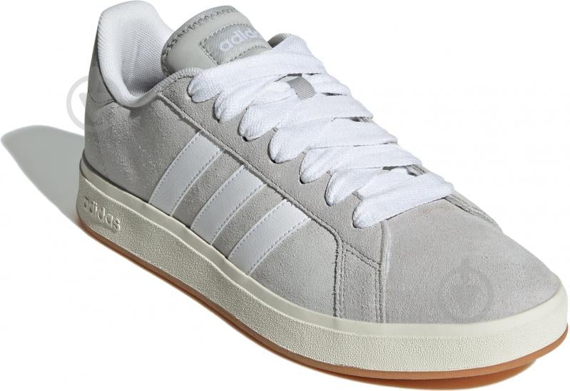 Кросівки чоловічі демісезонні Adidas GRAND COURT BASE 00s IH6185 р.40 2/3 сірі - фото 3